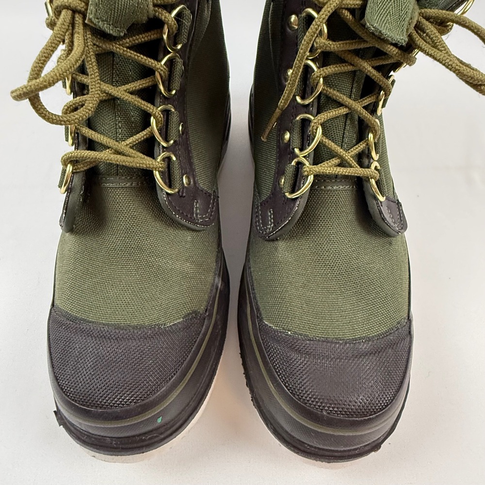 Orvis 2676 Mens Felt Sole Wading Boots Olive Green Canvas Fly Fishing Size 8 - Picture 8 of 12